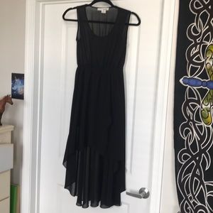 Black Asymmetrical dress high low